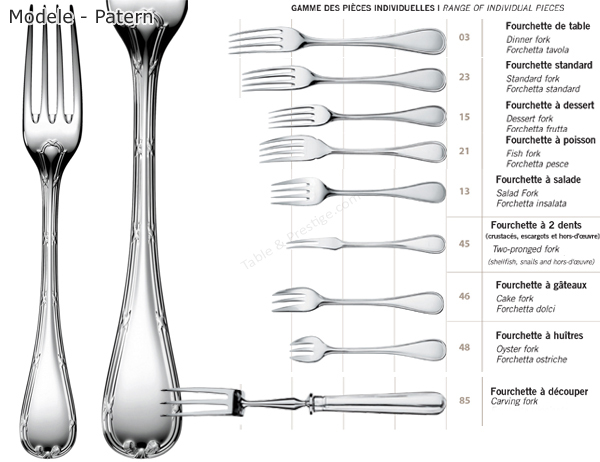 salad fork rubans christofle silver flatware 00024013 villeroy and boch christmas collection